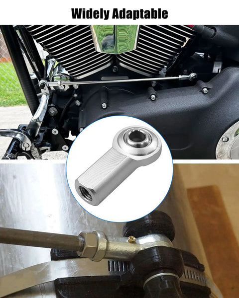 4 Pack 3/8 x 3/8-24 Heim Joint Rod End Kit For Hydraulic Cylinders, Beefed-Up High-Strength C1045 Steel, Heat-Treated, Chrome-Plated Ball, Low Noise, Corrosion-Resistant, Heavy Load Capacity Up To 12224 Lbs, Durable And Precise on motorcycle linkage