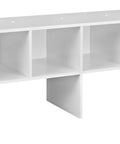 All-Purpose Closet Organizer in White for Stackable Closet Systems and Fabric Bins, 15.35 H x 36 W x 11.61 D with compartments