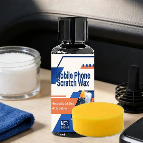 Bottle of Phone Screen Scratch Repair Cream Quick Fix Polishing Gel 40ml 100ml With Sponge For Watches Mirrors Laptops