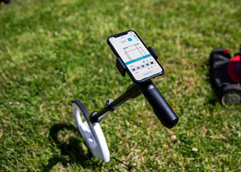 Rock Solid Digital Measuring Wheel And Smart Mapping Kit With Sprayer Attachment And Heavy Duty Carrying Case For Dead Nuts Accuracy And Slick App Sharing