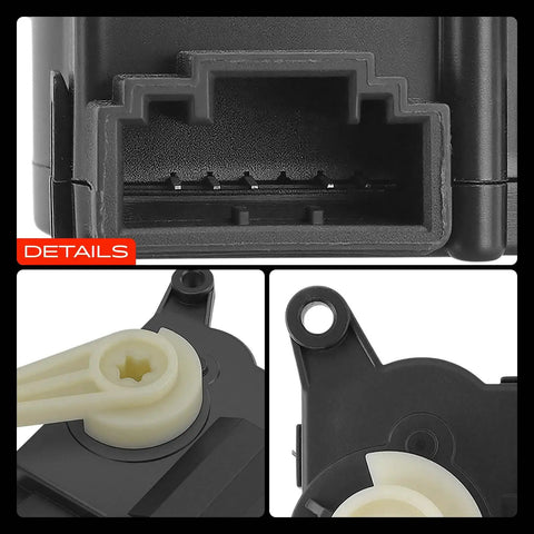 Premium Factory Style Hvac Heater Blend Door And Recirculation Actuator For Nissan Sentra Cube Juke Leaf detail showing connection and gear.