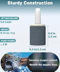 0.6 Inch Air Stone Cylinder Diffuser For Nano Pumps And Small Tanks 12 Pack With Dense Bubbles And Quick Oxygen Boost