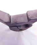 Close-up of a sturdy clamp from the Straight Up Heavy Duty Hardware Kit For 3/8 Inch Lathe Cutoff Tool Bits.