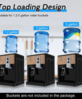 Three Temperature Countertop Water Dispenser With Hot Cold And Warm Settings for 1.2 to 5 Gallon Bottles in kitchen