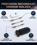 Components of Newtonian Reflector Telescope Mount With ABS Iron Rod Holder for 35mm Mirror and 160mm Tube on display