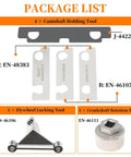 Camshaft Retaining And Alignment Timing Tool Kit For General Motors Vehicles with steel plates and components