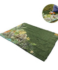 Picnic Blanket With Dot Print Thick Foldable Beach Mat for Indoor Outdoor Adventures, machine washable, durable PP material.