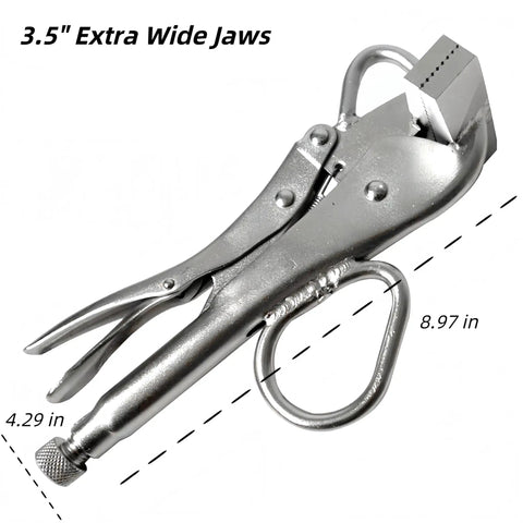 Heavy Duty Locking Pliers For Sheet Metal And Welding Duckbill Style With Large Pull Tabs High Carbon Steel Construction
