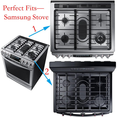 Beefed Up Heavy Duty Cast Iron Center Grate Assembly Replacement For NX58H9500WS NX58H5600SS gas range oven shown