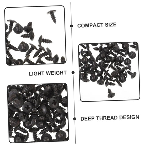 100 Piece Mini Machine Screws For Furniture Repair And DIY Projects Rock Solid Tiny Fasteners Heavy Duty Replacement Connectors No Sweat Hardware Fix For Wood And Metal in various compact sizes and deep thread design.