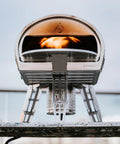 Roccbox Oven Mantel With Air Vented Stainless Steel Shelf Expands Your Outdoor Kitchen Setup By Giving Over 70 Square Inches Of Extra Space And A Safer Easier Cooking Workflow For Roccbox Oven Only front view