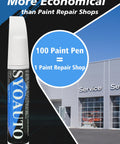 Oxford White Touch Up Paint For Ford YZ Z1 M6887 showcased with service center background, highlighting product economy.