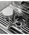 Straight Up Game Changer 58mm Stainless Steel Espresso Coffee Distributor And Adjustable Palm Tamper on espresso machine.
