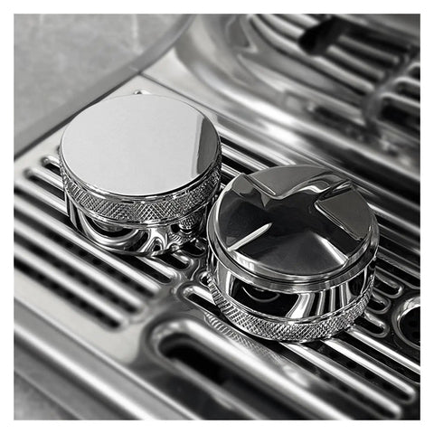 Straight Up Game Changer 58mm Stainless Steel Espresso Coffee Distributor And Adjustable Palm Tamper on espresso machine.