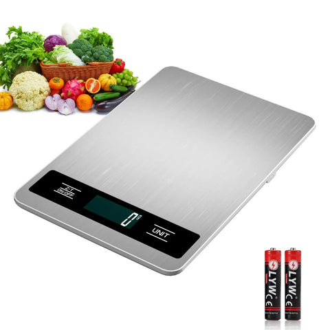 Smart Food Scale For Precise Calories And Portions 33Lb Capacity Measures In Grams And Ounces Also Handles Kg And Ml Backlit