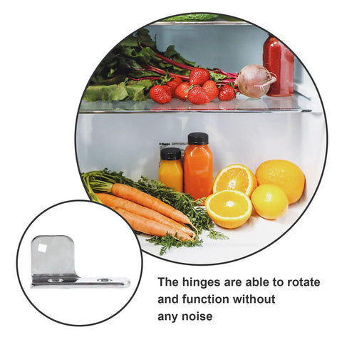 Replaceable Freezer Hinge And Refrigerator Door Hinge Stainless Steel With 35mm Shaft next to fridge with fresh produce