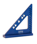 Handy Compact Carpenters Tool With Fixed Miter Angle Pin For Precision Woodworking Ideal For DIYers Pocket Sized Scribe Holes Made In USA English Blue
