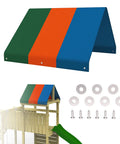 52 Inch Playground Canopy Replacement For Swing Sets And Backyard Playgrounds Durable Sunshade Roof Cover with Mounting Kit