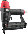 18 Gauge Brad Nailer and Quiet 1 Gallon Air Compressor Combo Kit for Finish and Trim Projects with black and red design