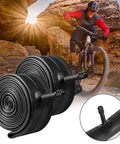 26 Inch Bike Tube With 32mm Schrader Valve Fits 1.75 To 2.125 Inch Tires Durable Butyl Rubber 2 Pack Includes 2 Tire Levers And 6 Adhesive Patches Great For Road Mountain And Electric Bikes on display.