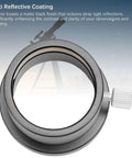 T2 To 1.25 Inch Eyepiece Adapter For 1.25in Telescopes With M42x0.75mm Thread Brass Internal Compression Matte Black Finish