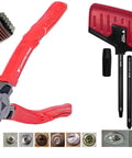 Japan Made 2 Piece 8 Inch Linesman Pliers And Recessed Screw Extractor Set showing tools for stripped screws
