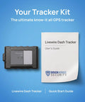 Keep Tight Tabs On Your Ride With This Hardwired Real Time Gps Tracker Using Reliable 4G Cellular Networks For Dead Nuts Accurate Location Tracking And Mobile App Dashboard Access, showing GPS tracker and user guide.