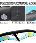 Inflatable Wind Wing For Hydrofoil Boards And Kitesurfing 4M2 5M2 6M2 Sizes Portable Windsurf Sail With Window, valve and handle detail