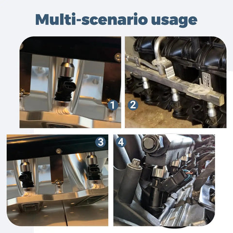 Fuel Injector Spacer Kit For LS1 And LS6 To Truck Intake Manifold Adapters Eight Piece Set in multi-scenario usage