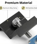 12 Pack Black Aluminum Solar Panel End Clamps For Standard Unistrut 30mm And 35mm Mounting Brackets With Hardware