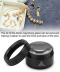 Two Pack Jewelers Loupe Pocket Magnifier Folding Magnifier Small Loupe Mini Magnifier For Jeweler Stamps Maps Antiques Magazines 30X And 10X Optical Glass Lenses with jewelry.