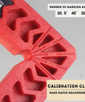 Heavy Duty Positioning Squares For Woodworking Set Of Eight Precision Layout Gauges showing angles 22.5° and 45°.