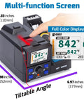 Pro Grade Precision Soldering Station With Auto Calibration And Tilt Screen C210 And C245 Compatible Iron Kit with display