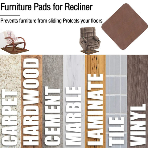 Non Slip Recliner Floor Protectors With Ultra Grippy Anti Slip Grip For Hardwood Floors Pads for various surfaces