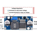 Front view of XL6009 DC-DC Boost Converter Module Pack Of 6 Adjustable Input 3.0-30V To Output 5-35V High Frequency 400kHz