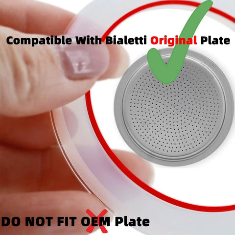 Top Notch Silicone Sealing Gaskets For 1 Cup Moka Express Stovetop Espresso Makers Six Pack Replacement Rings detail image