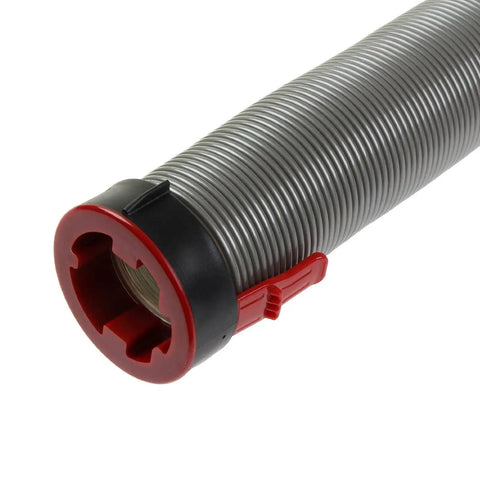 Close-up of Stretch Hose Attachment For Dyson Upright Vacuums DC40 DC41 DC65 UP13 UP14 UP20 Grey Red Flexible Reach Snag Free