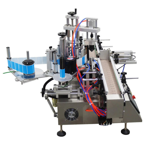 Slick Automatic Desktop Labeler With Heavy Duty Chain Conveyor Fast Track Setup For Round Square Bottles High Throughput Packaging System No Sweat Loading