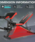 800 Lb Adjustable Weight Bench For Home Gym With Leg Extension And Leg Curl Preacher Curl Bench dimensions and features