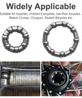 Rear Coaster Hub Bearings Set For Bikes, 2x 7/32 x 9 Bearings And 1x 1/4 x 7 Bearing shown with hub application