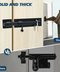 6 Inch Heavy Duty Slide Bolt Latch Built To Last In SUS304 Stainless Steel Barrel Bolt Lock installation comparison