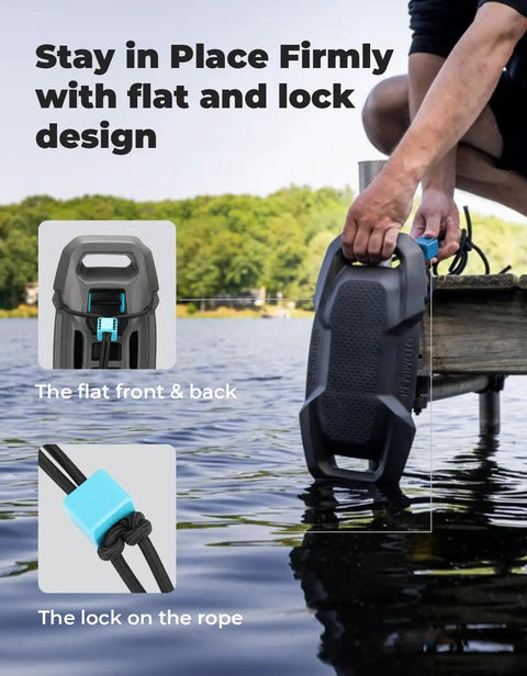 Non Inflatable Boat Fenders for Docking with nylon strap and lock design in use by dock