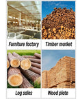 Pro Level Portable Sawmill Machine For Rugged Log Processing And Lumber Milling Equipment No Sweat Wood Cutting Board Making Plank Production Daily Shop Tasks Project Ready - Various timber processing scenes.