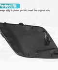 Reverse side view of Pair Front Left And Right Bumper Tow Hook Covers For Toyota Prius 2016 2017 2018 Replacement Eye Caps