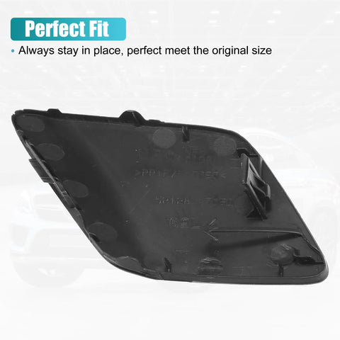 Reverse side view of Pair Front Left And Right Bumper Tow Hook Covers For Toyota Prius 2016 2017 2018 Replacement Eye Caps