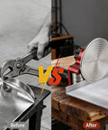 Comparison of manual metal bending vs Sheet Metal Roller Break Bender For 40 To 180 Degree Bends Pro Grade Single Station Disc Bender