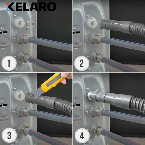 Installation guide for 6 Foot Washing Machine Drain Hose With Flexible Corrugated Design Replacement Or Installation Kit Includes Stainless Steel Clamp And Plastic Saddle Hook Universal Fit For Kenmore Whirlpool LG Haier Samsung Maytag GE And More