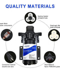 Heavy Duty Self Priming Water Booster Pump Built Tough To Crush Low Pressure With Smooth Auto Switch For Kitchen Garden Home Or Yacht At 110V AC And 4 GPM Flow, featuring copper motor and durable diaphragm.