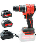 Cordless Drill Set For Makita 18V Battery Compatible, 1500 RPM Brushless Motor, Three Eighths Inch Chuck, 43 Bits And Sockets