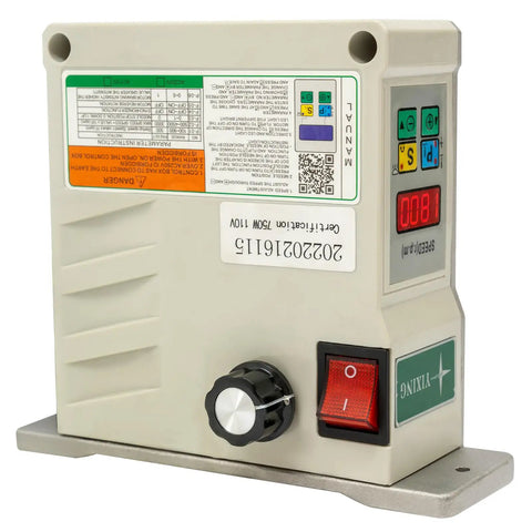 Real Deal 750W Belt Sander Polisher With Brushless Motor, 915X50mm Sanding Strip control panel with speed settings.